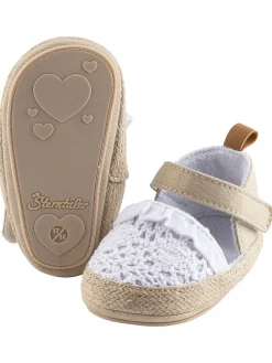 Ballerinas in Weiß/ Beige