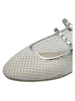 Ballerinas silberfarben