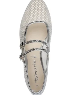 Ballerinas silberfarben