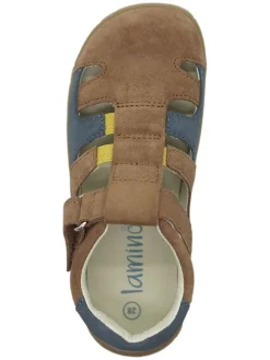 Barfuß-Halbsandalen in Hellbraun