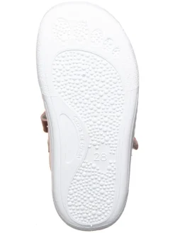 Barfuß-Halbsandalen in Hellbraun