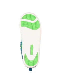 Barfuß-Halbsandalen "Saltfjord" in Blau/ Grün