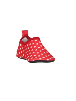 Barfuß-Schuh Punkte in Rot