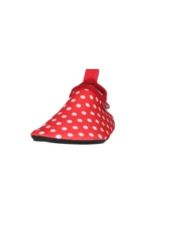 Barfuß-Schuh Punkte in Rot