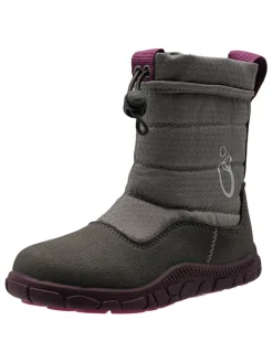 Barfuß-Winterboots in Hellgrau/ Lila