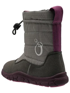 Barfuß-Winterboots in Hellgrau/ Lila