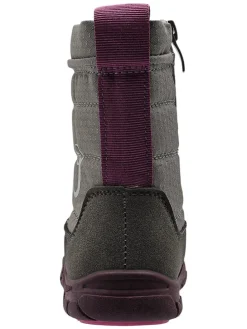 Barfuß-Winterboots in Hellgrau/ Lila