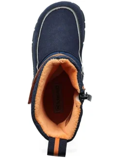 Barfuß-Winterstiefel in Dunkelblau