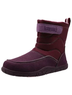 Barfuß-Winterstiefel in Rot/ Lila