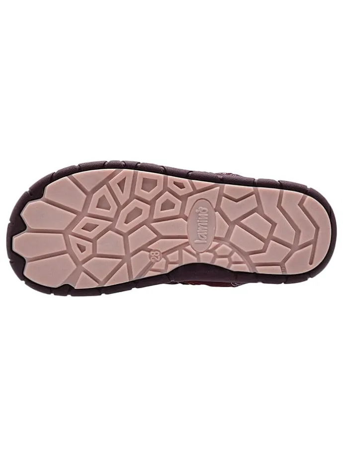 Barfuß-Winterstiefel in Rot/ Lila