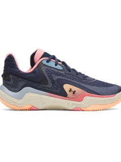 Basketballschuhe in Dunkelblau/ Bunt