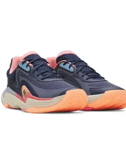 Basketballschuhe in Dunkelblau/ Bunt