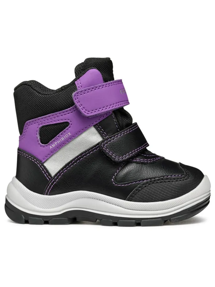 Boots "Flanfil" in Schwarz/ Violett