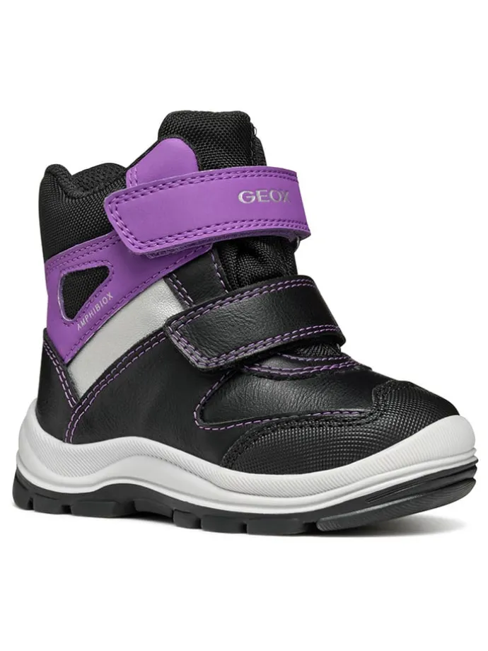 Boots "Flanfil" in Schwarz/ Violett