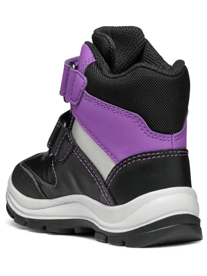 Boots "Flanfil" in Schwarz/ Violett