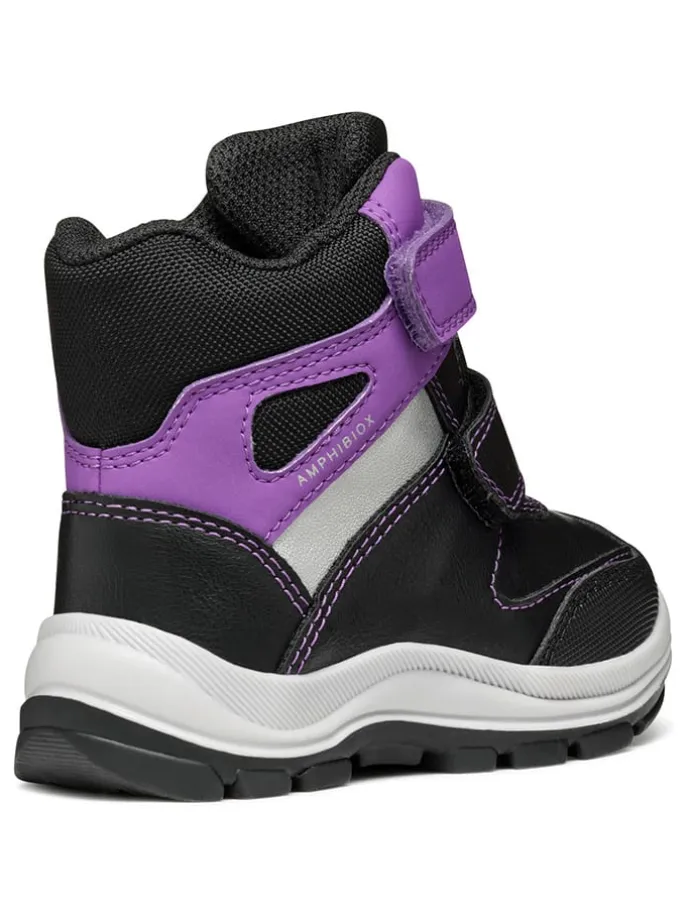 Boots "Flanfil" in Schwarz/ Violett