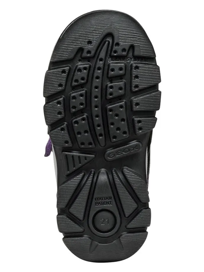 Boots "Flanfil" in Schwarz/ Violett