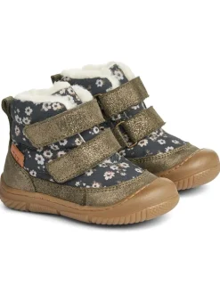 Boots in Dunkelblau/ Grau