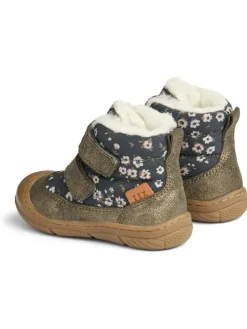 Boots in Dunkelblau/ Grau