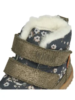 Boots in Dunkelblau/ Grau