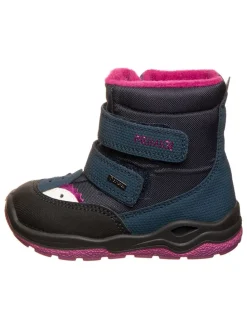 Boots in Dunkelblau/ Pink