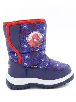 Boots in Dunkelblau/ Rot