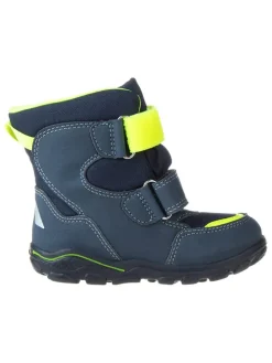 Boots "Kenan" in Dunkelblau/ Gelb