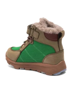 Boots ''Marton'' in Hellbraun/ Grün