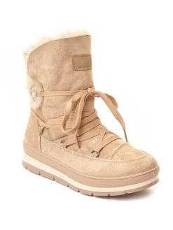 Boots Plateau-Ankle-Boot Bottivita56 in Beige