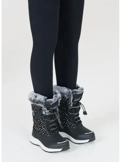 Boots "Wesend" in Schwarz/ Weiß