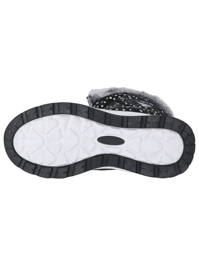 Boots "Wesend" in Schwarz/ Weiß