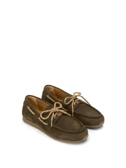 Bootsschuh in dark mossy olive