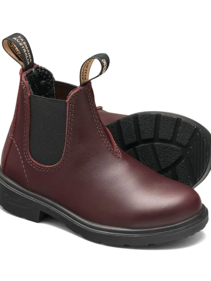 Chelsea Boot "2592 Shiraz Leather (Kids)" in Rot