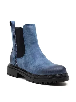 Chelsea-Boots in Blau