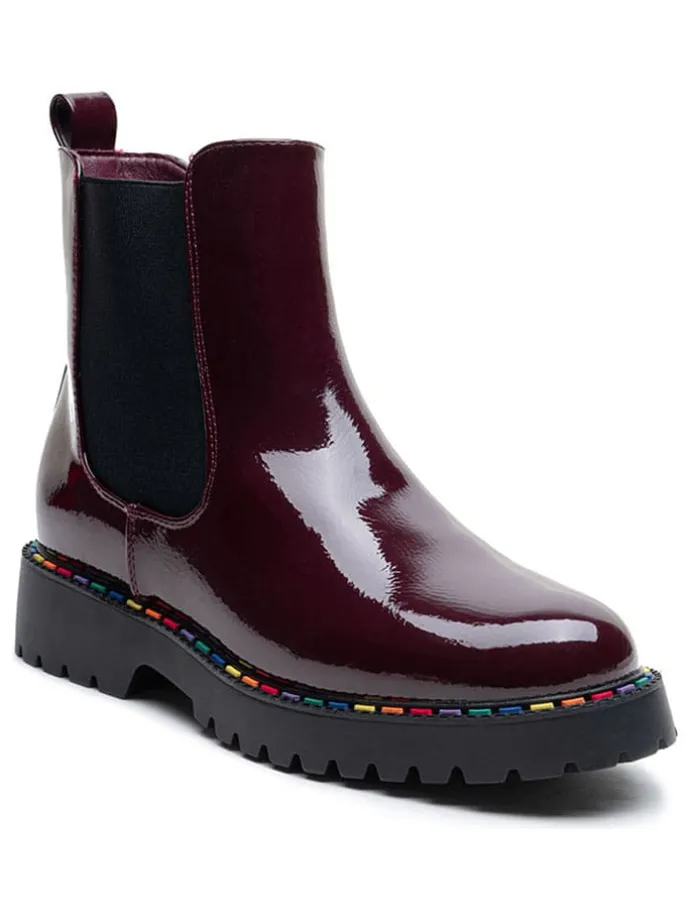 Chelsea-Boots in Bordeaux