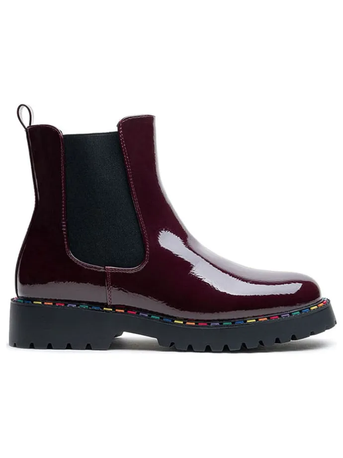 Chelsea-Boots in Bordeaux