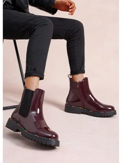 Chelsea-Boots in Bordeaux