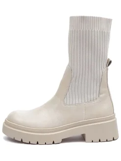 Chelsea-Boots in Creme