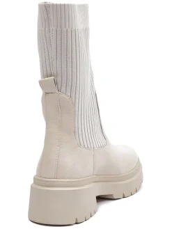 Chelsea-Boots in Creme