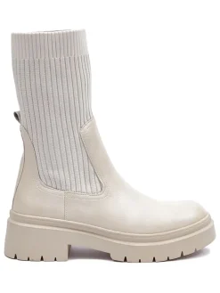 Chelsea-Boots in Creme