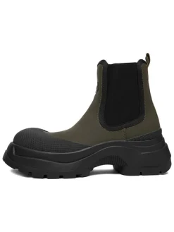 Chelsea-Boots in Khaki