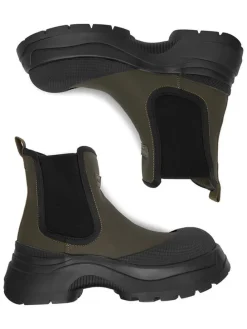 Chelsea-Boots in Khaki