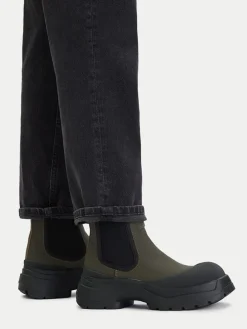Chelsea-Boots in Khaki