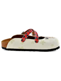 Clogs in Creme/ Bunt