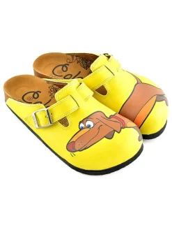 Clogs in Gelb/ Hellbraun