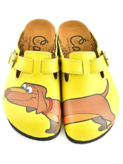 Clogs in Gelb/ Hellbraun