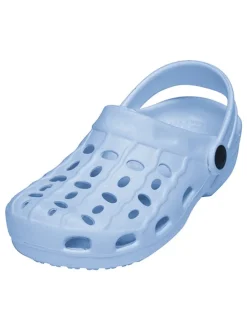 Clogs in Hellblau
