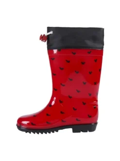 Disney Mickey Maus Wasserdichte Stiefel Regenstiefel Gummistiefel in Rot