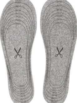 Einlegesohle "Filz-Einlegesohle" in Grau