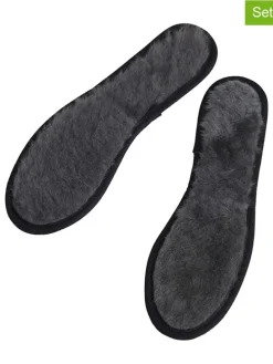 2er-Set: Lammfell-Einlegesohlen in Anthrazit
